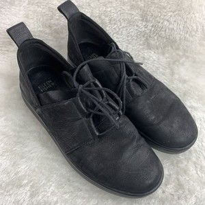 Eileen Fisher Shoes Sz 8.5 Velvet Killeen Black Nubuck Sneaker Lace Up Casual